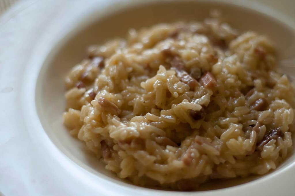 Risoto de cogumelos cremoso sem creme de leite