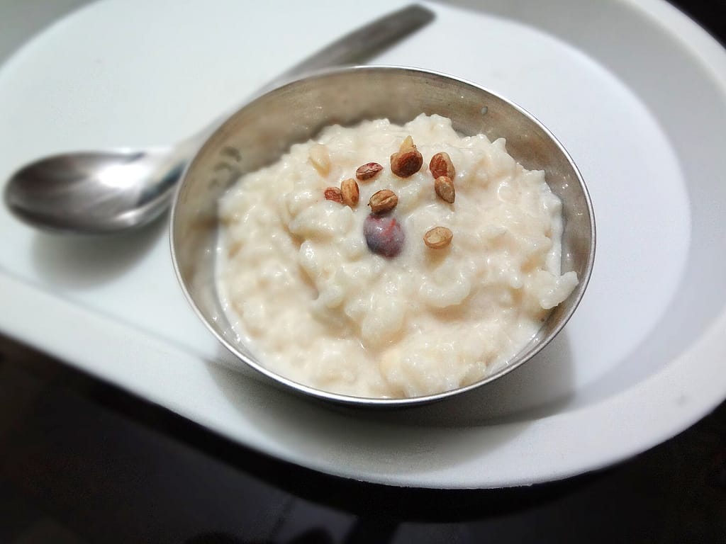 Arroz-doce cremoso com canela