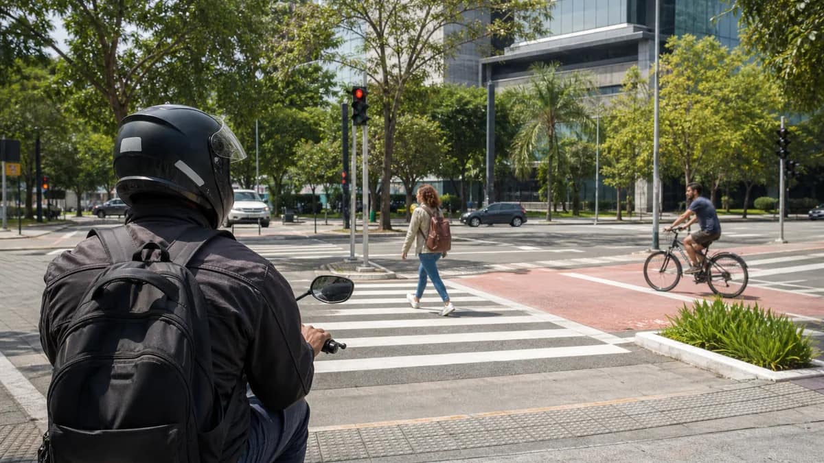 Capa editorial: Mortes no trânsito caíram no mundo, mas motociclistas seguem no centro do risco