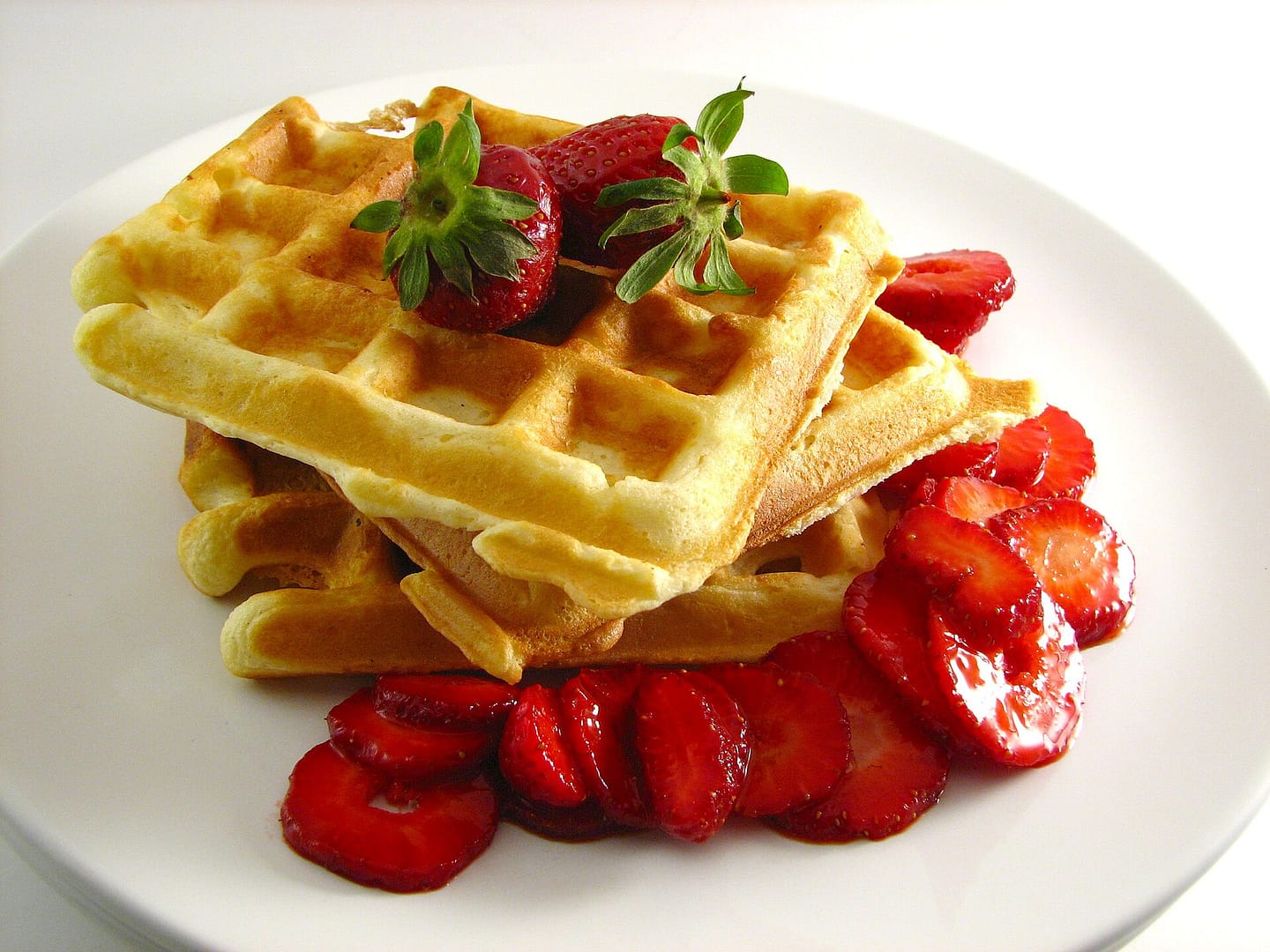 Waffle caseiro crocante por fora e macio por dentro