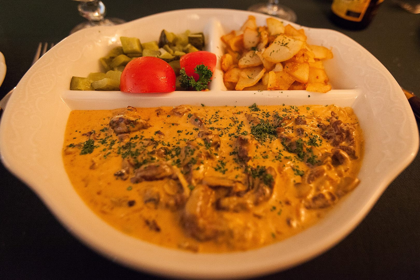 Strogonoff de frango cremoso e fácil