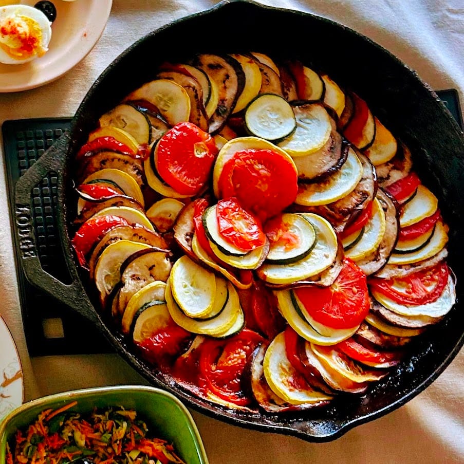 Ratatouille de legumes no forno